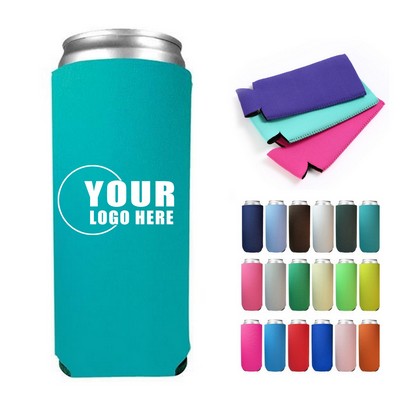12 Oz.Neoprene Collapsible Canned Beverage Insulation Sleeve